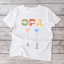 Charger l&#39;image dans la galerie, Mes proches m&#39;appellent OPA - T-shirt personnalisé Grand-père avec petits-enfants (100% coton, unisexe)
