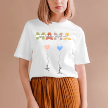 Load image into Gallery viewer, Mijn dierbaren noemen me MAMA - Gepersonaliseerd T-shirt (100% katoen, unisex)
